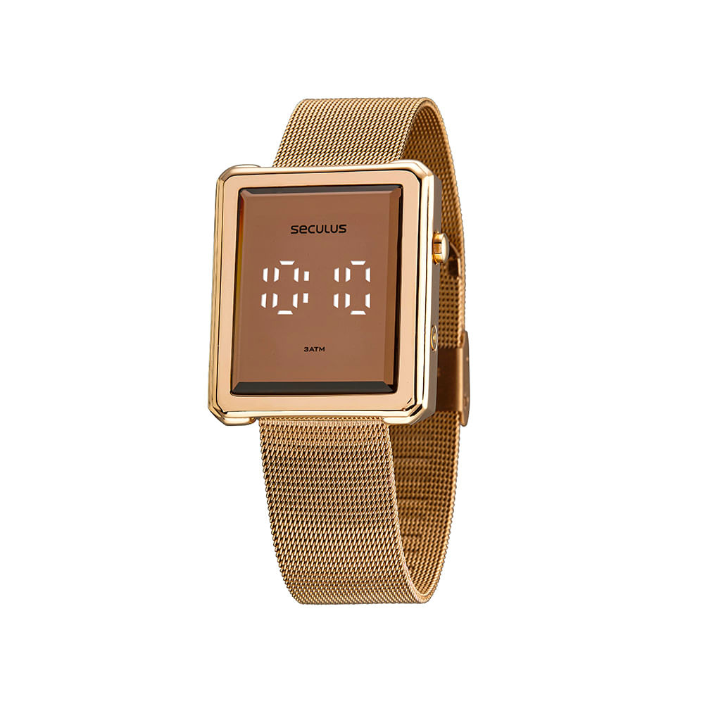 smartwatch quadrado rose