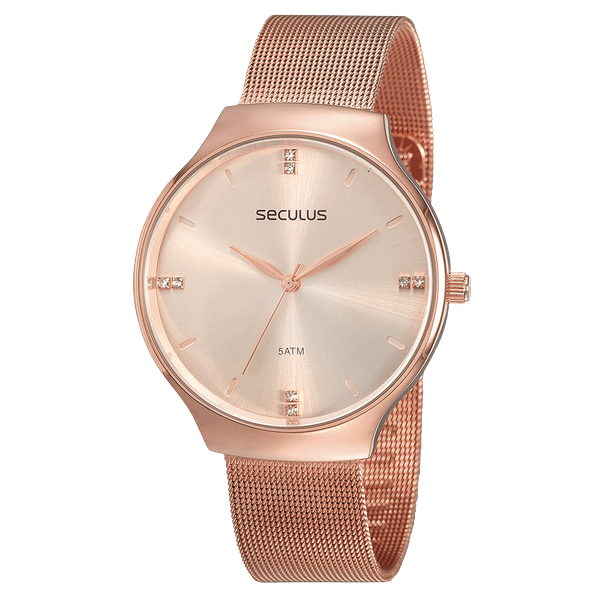 Relógio Feminino Casual Rose Gold